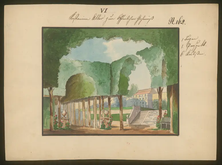 Das öffentliche Geheimniß, Titel der Serie: Dekorationsfundus der Hoftheater (Altbestand aus der ersten Hälfte des 19. Jh.)