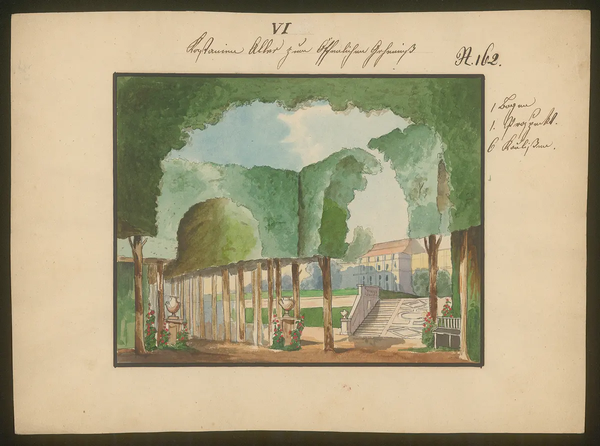 Das öffentliche Geheimniß, Titel der Serie: Dekorationsfundus der Hoftheater (Altbestand aus der ersten Hälfte des 19. Jh.)