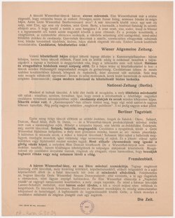 Die Wiesenthal Mädchen, Titel in Vorlageform: A Wiesenthal-Lányok