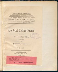 Die drei Reiherfedern