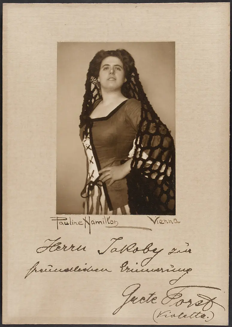 Grete Forst, Verweis auf Stücktitel: Der Musikant