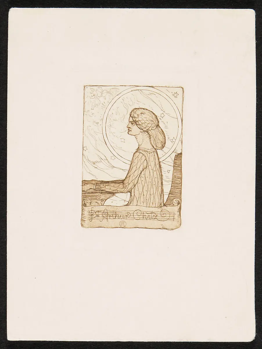 Exlibris Arthur Chitz, Titel in Vorlageform: Exlibris Dr. Arthur Chitz