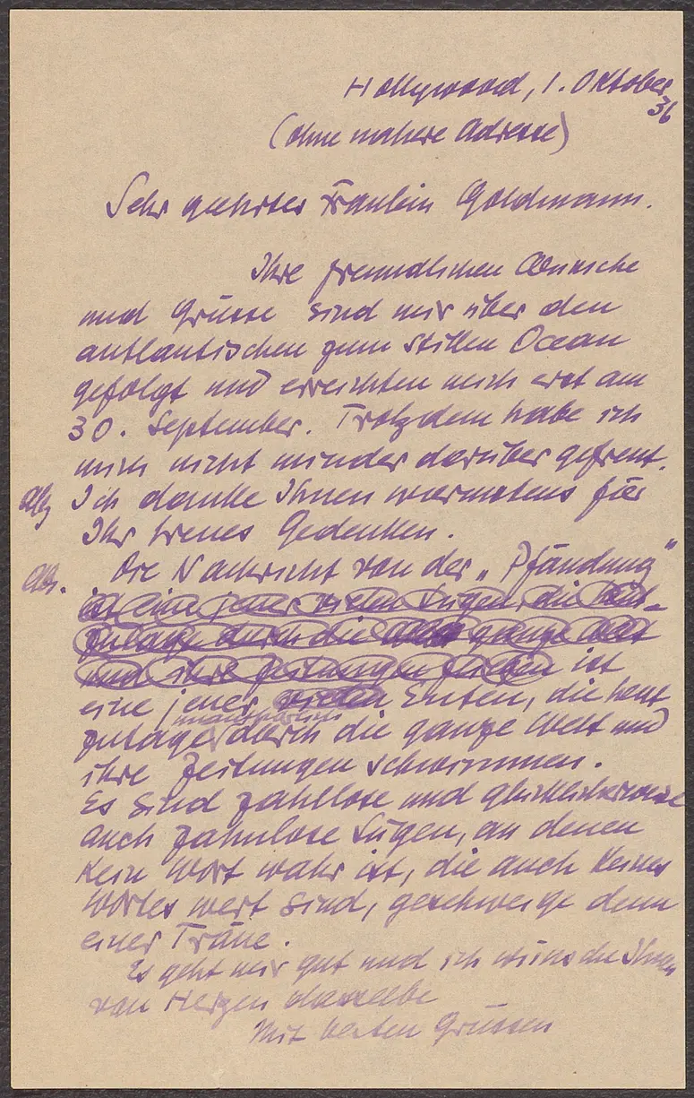 Briefentwurf