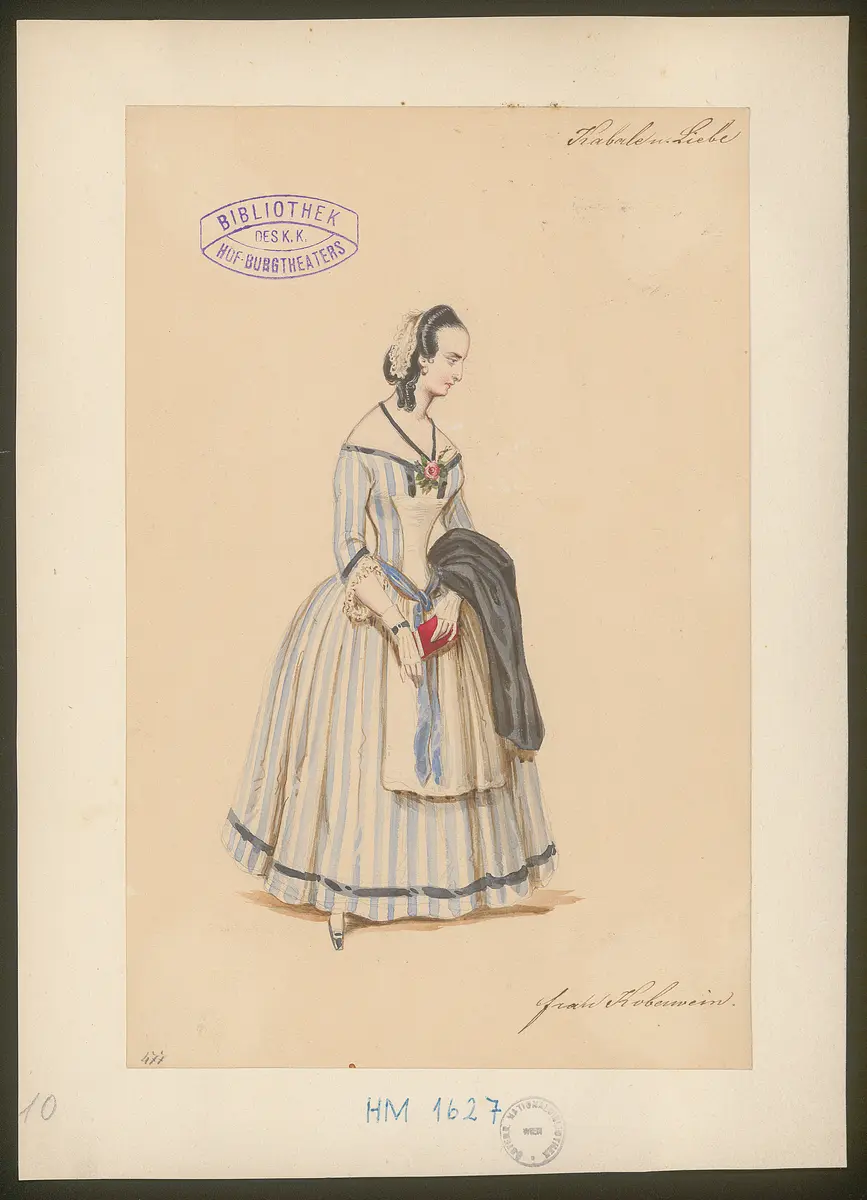 Kabale und Liebe, Titel der Serie: Figurinen des k.k. Hof-Burgtheaters