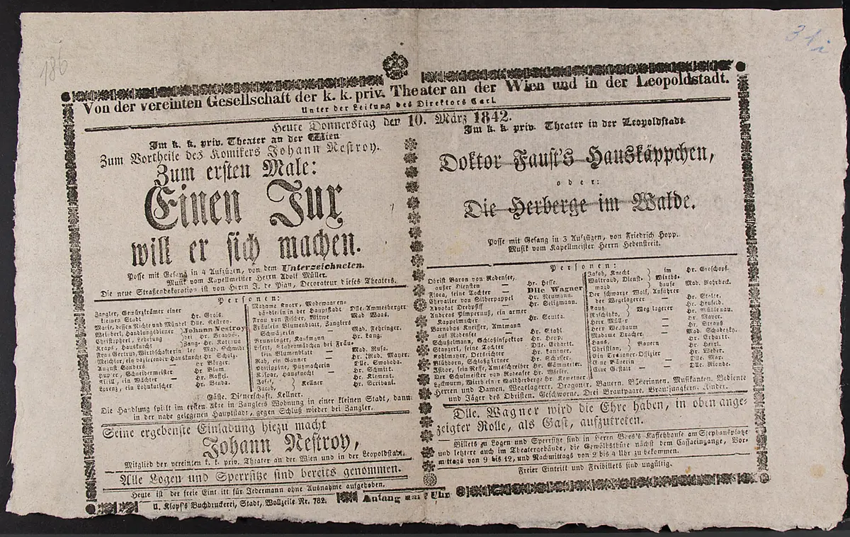 Einen Jux will er sich machen, Doktor Faust's Hauskäppchen