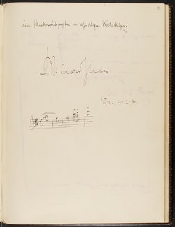 Gästebuch. Atelier Franz-Xaver Setzer, Wien
