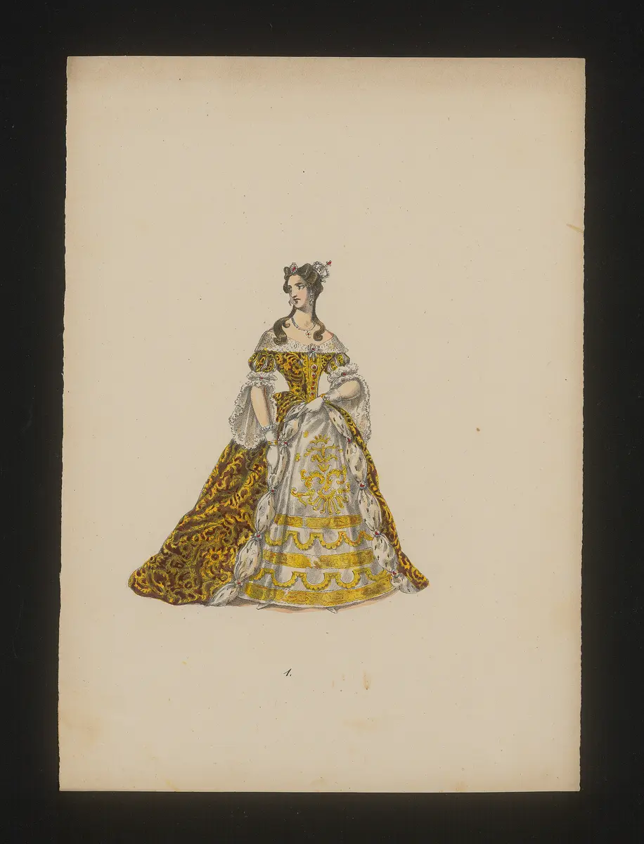 Das Glas Wasser, Titel der Serie: Neue Costume-Sammlung verschiedener Zeiten und Nationen