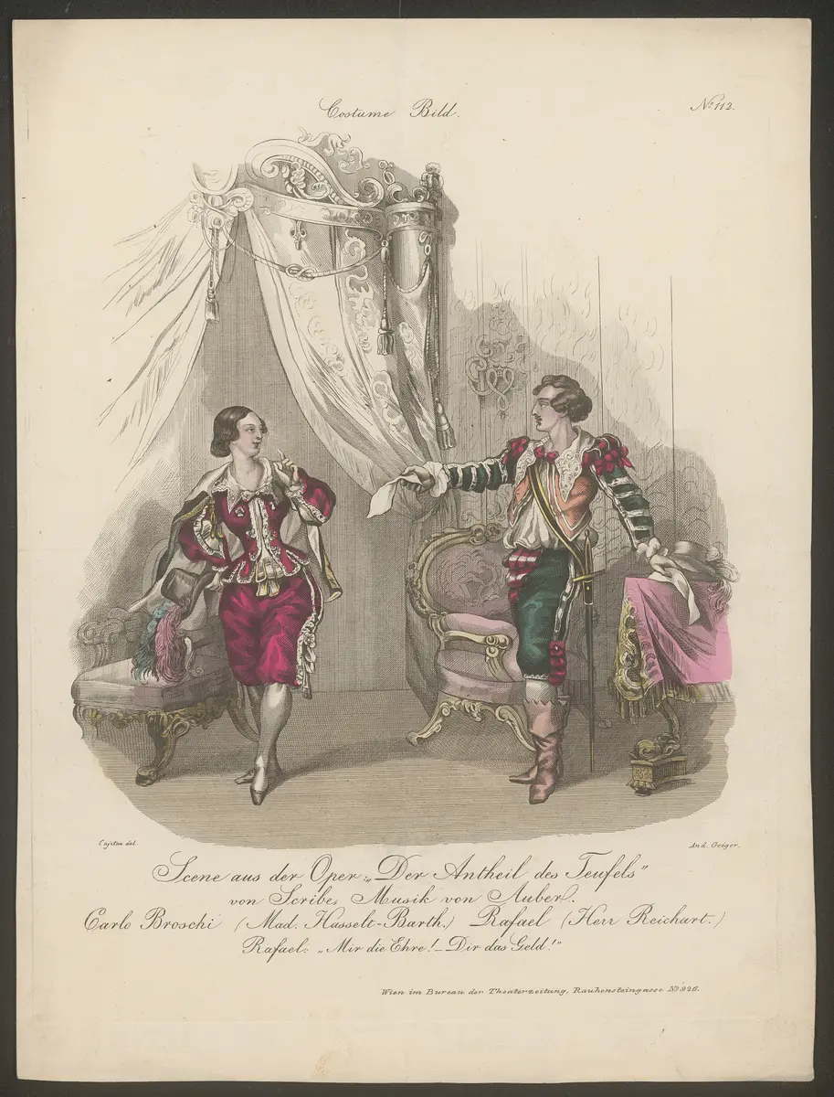 Der Antheil des Teufels, Titel der Serie: Costume-Bild, Name der Zeitschrift: Wiener Theaterzeitung