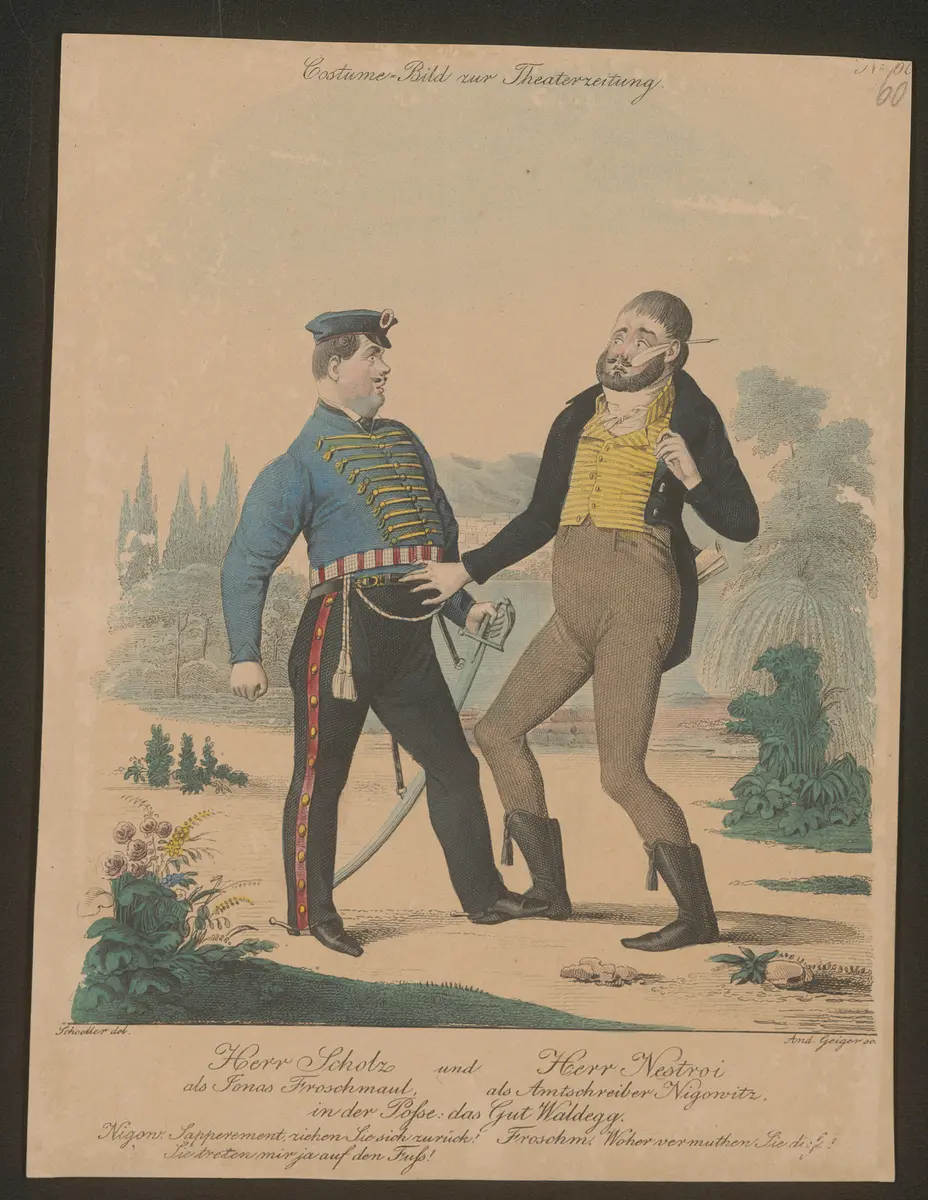 Das Gut Waldegg, Titel der Serie: Costume-Bild, Name der Zeitschrift: Wiener Theaterzeitung