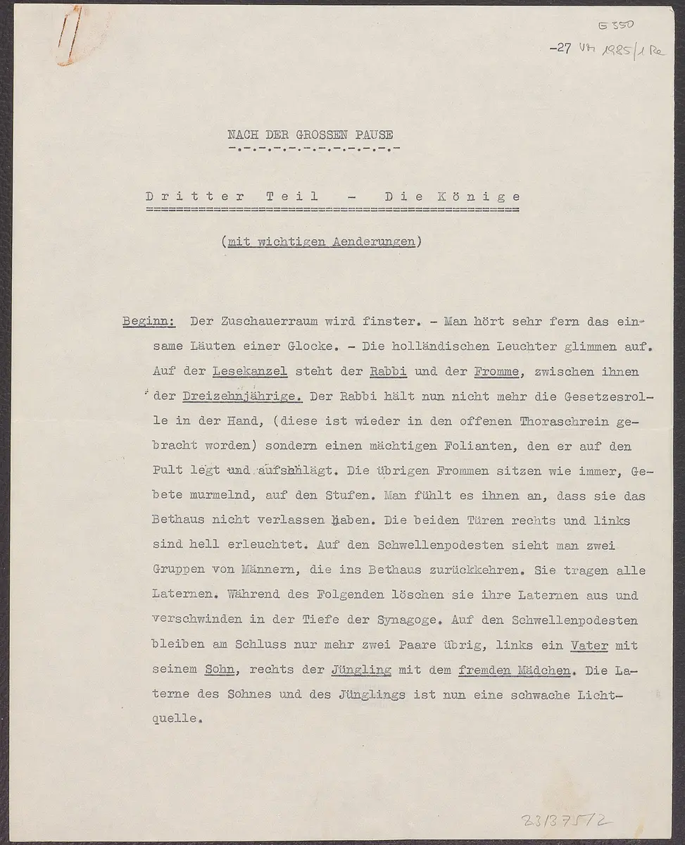 Der Weg der Verheißung. 3. Teil