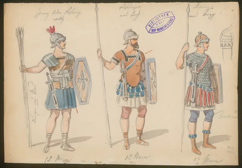 Julius Cäsar, Originaltitel: The Tragedy of Julius Caesar, Titel der Serie: Figurinen des k.k. Hof-Burgtheaters