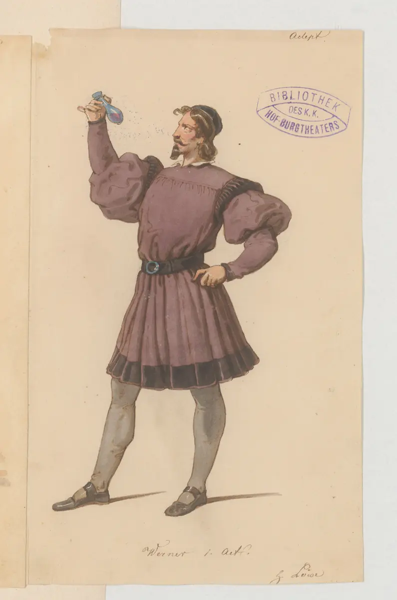 Der Adept, Titel der Serie: Figurinen des k.k. Hof-Burgtheaters