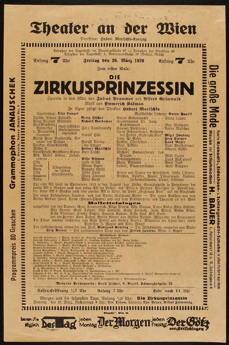 Die Zirkusprinzessin