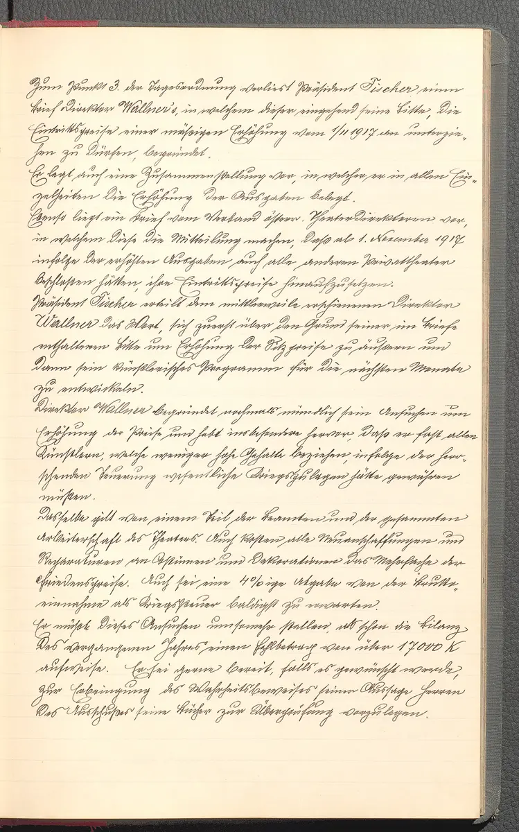 Protokolle der Ausschusssitzungen des Vereines des Deutschen Volkstheaters