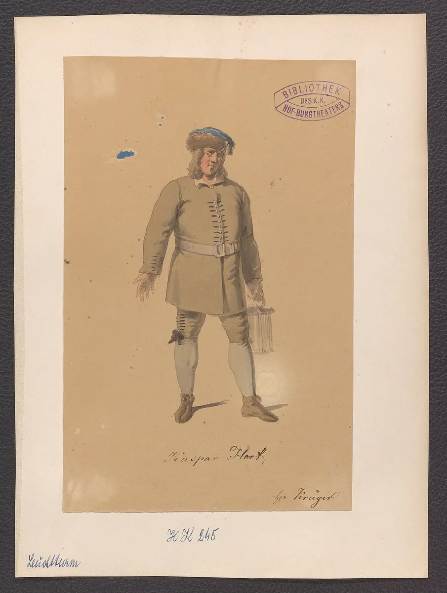 Der Leuchtturm, Titel der Serie: Figurinen des k.k. Hof-Burgtheaters