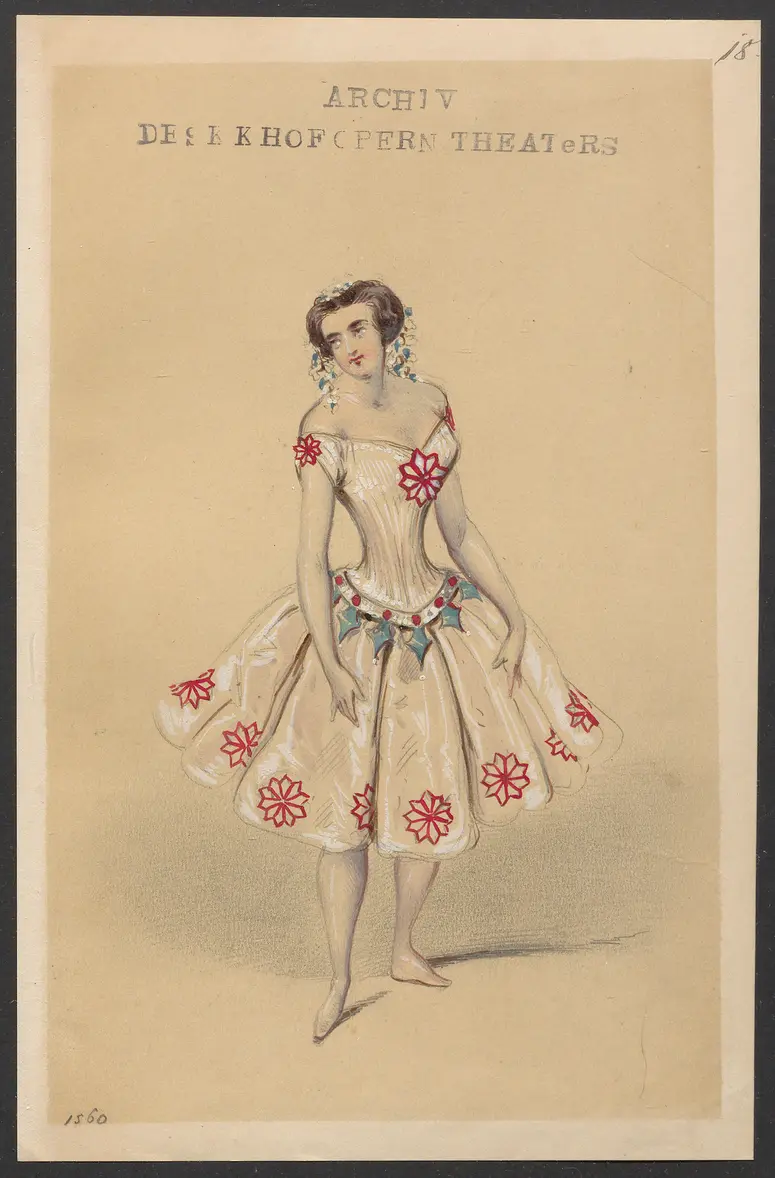 Méline, oder Die Nymphe des Tales, Suchtitel: Meline, oder Die Nymphe des Tales, Titel der Serie: Figurinen des k.k. Hofoperntheaters