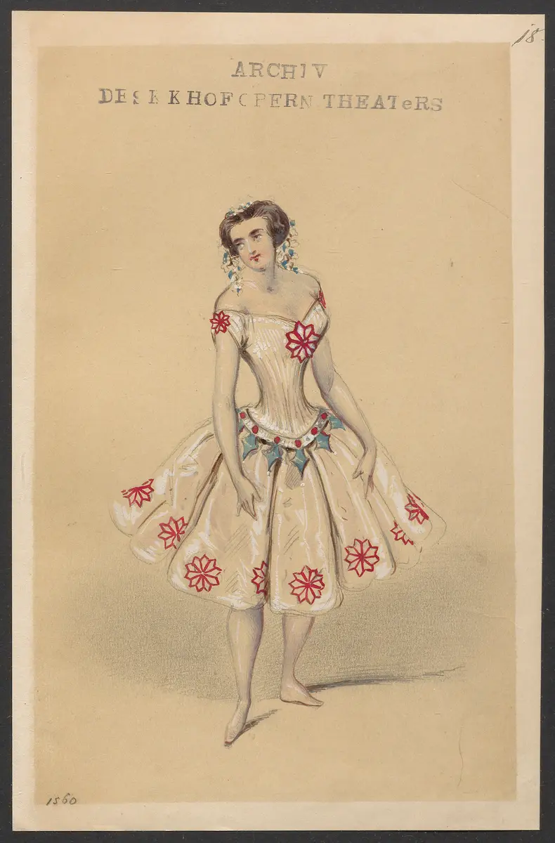 Méline, oder Die Nymphe des Tales, Suchtitel: Meline, oder Die Nymphe des Tales, Titel der Serie: Figurinen des k.k. Hofoperntheaters