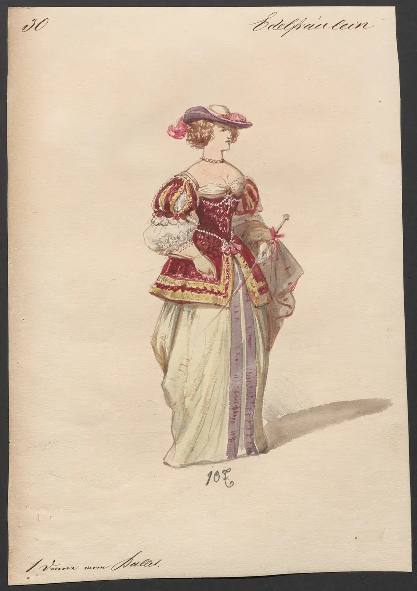 Der Freischütz, Titel der Serie: Figurinen des k.k. Hofoperntheaters