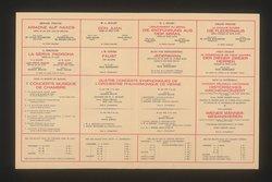 Salzburger Festspiele 1926, Titel in Vorlageform: Festival musical et dramatique Salzbourg 1926, Verweis auf Stücktitel: Ariadne aus Naxos, Verweis auf Stücktitel: Don Juan, Verweis auf Stücktitel: Die Entführung aus dem Serail, Verweis auf Stücktitel: Die Fledermaus, Verweis auf Stücktitel: La serva padrona, Verweis auf Stücktitel: Turandot, Verweis auf Stücktitel: Jedermann, Verweis auf Stücktitel: Der Diener zweier Herren