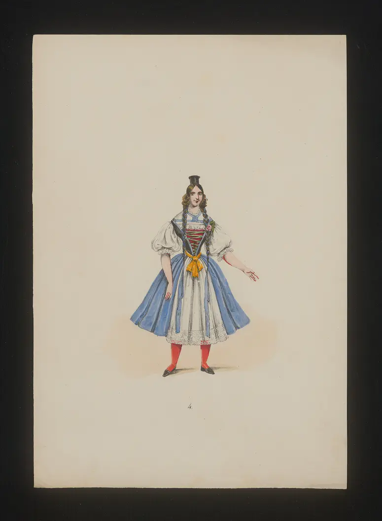 Schaffhausenerin, Weiterer Titel: National Costume, Titel der Serie: Neue Costume-Sammlung verschiedener Zeiten und Nationen