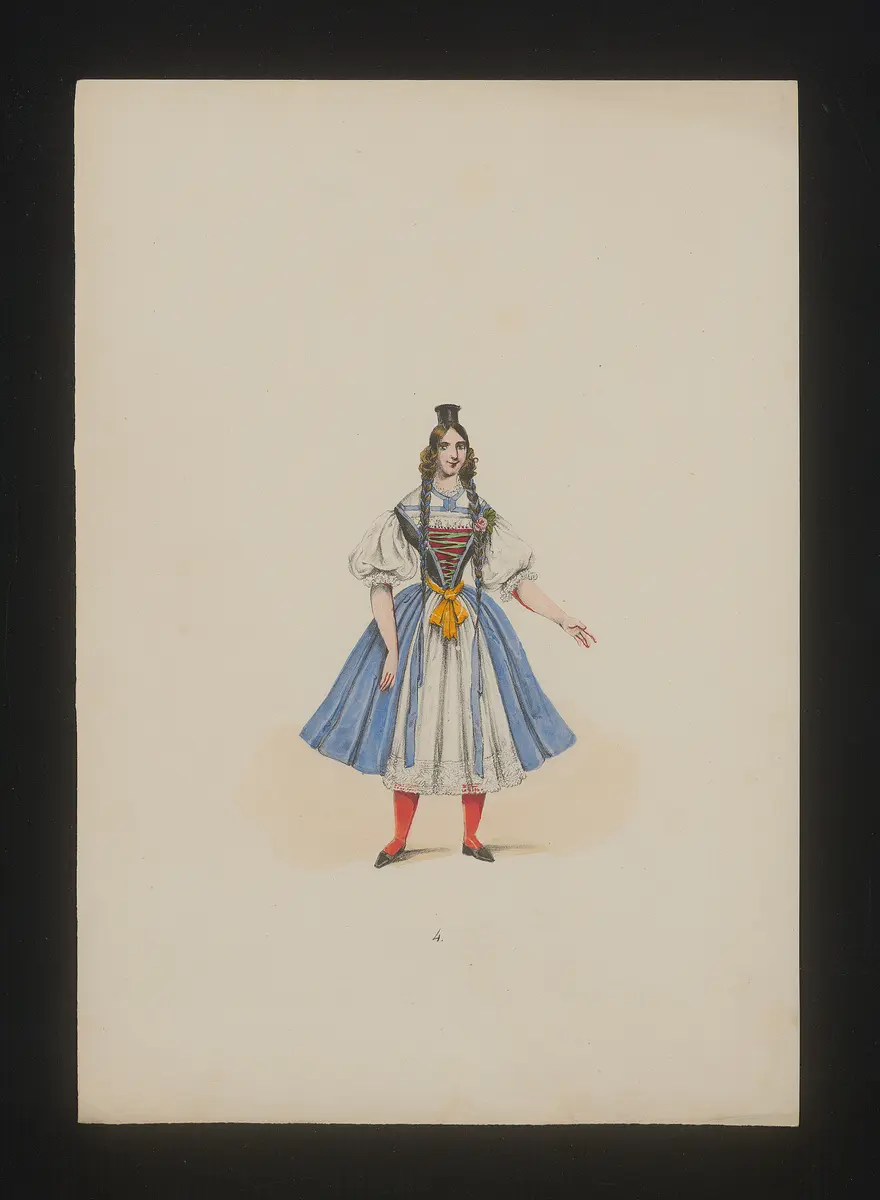 Schaffhausenerin, Weiterer Titel: National Costume, Titel der Serie: Neue Costume-Sammlung verschiedener Zeiten und Nationen