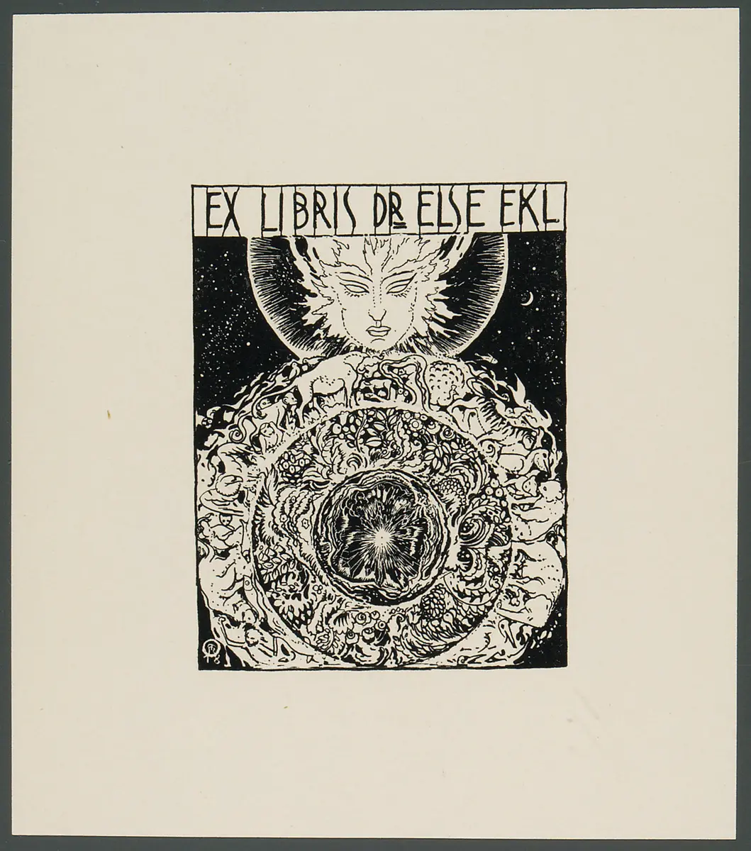 Exlibris Else Ekl, Titel in Vorlageform: Exlibris Dr. Else Ekl