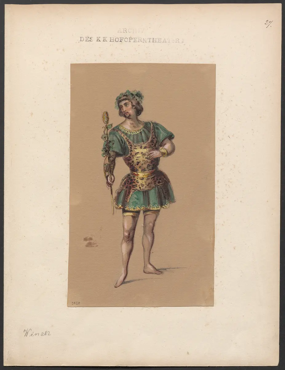 Die sizilianische Vesper, Originaltitel: Les vêpres siciliennes, Titel der Serie: Figurinen des k.k. Hofoperntheaters