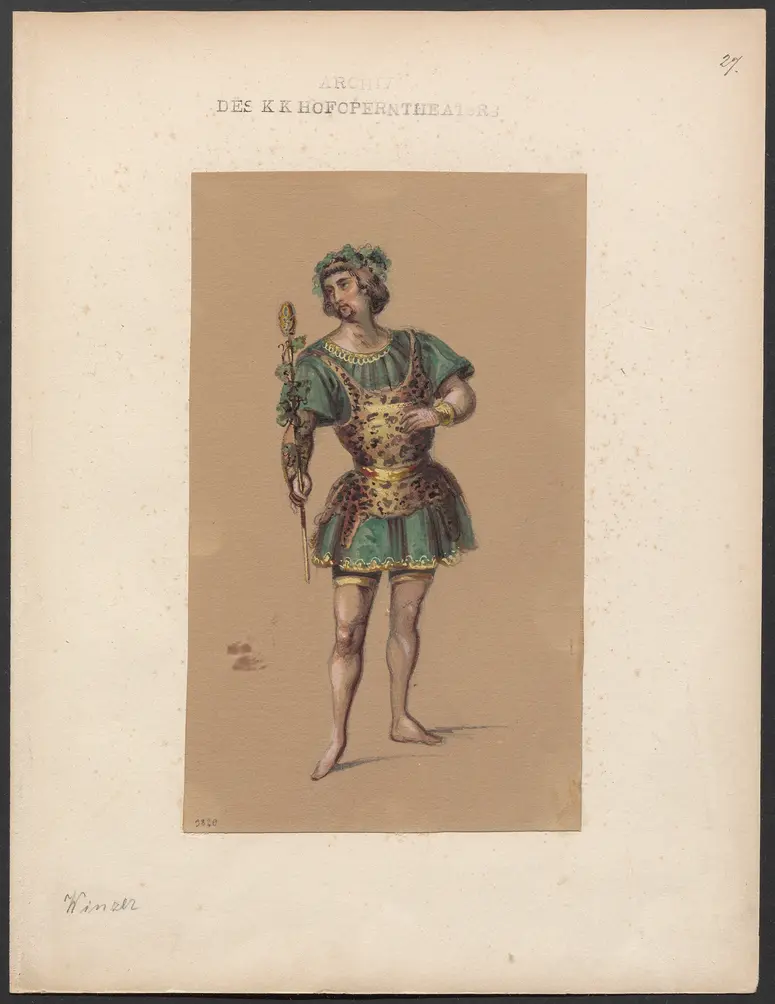 Die sizilianische Vesper, Originaltitel: Les vêpres siciliennes, Titel der Serie: Figurinen des k.k. Hofoperntheaters
