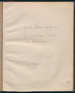 Die natürliche Tochter