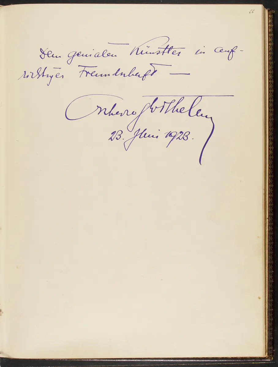 Gästebuch. Atelier Franz-Xaver Setzer, Wien