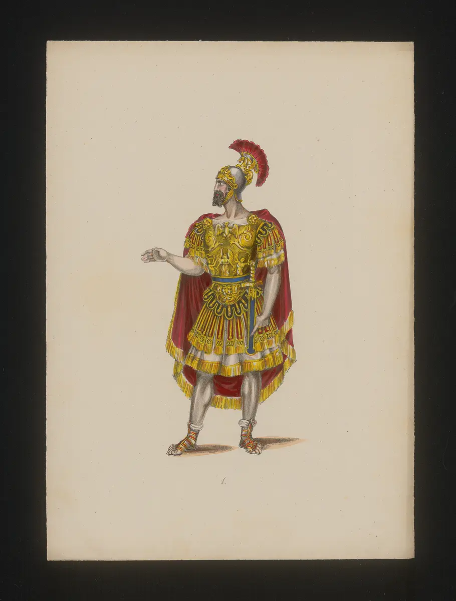 Die Römer in Melitone, Titel der Serie: Neue Costume-Sammlung verschiedener Zeiten und Nationen, Alternativtitel: Les Martyrs