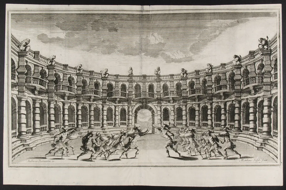 Il Pomo d'Oro, Titel in Vorlageform: Il Pomo d'Oro. Festa Teatrale Rappresenta in Vienna per l'augustissime Nozze delle Sacre Cesaree Reali Maesta di Leopoldo e Margherita., Der guldene Apfel
