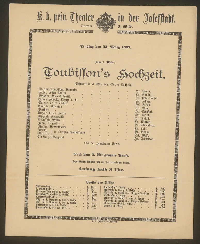 Toubisson's Hochzeit