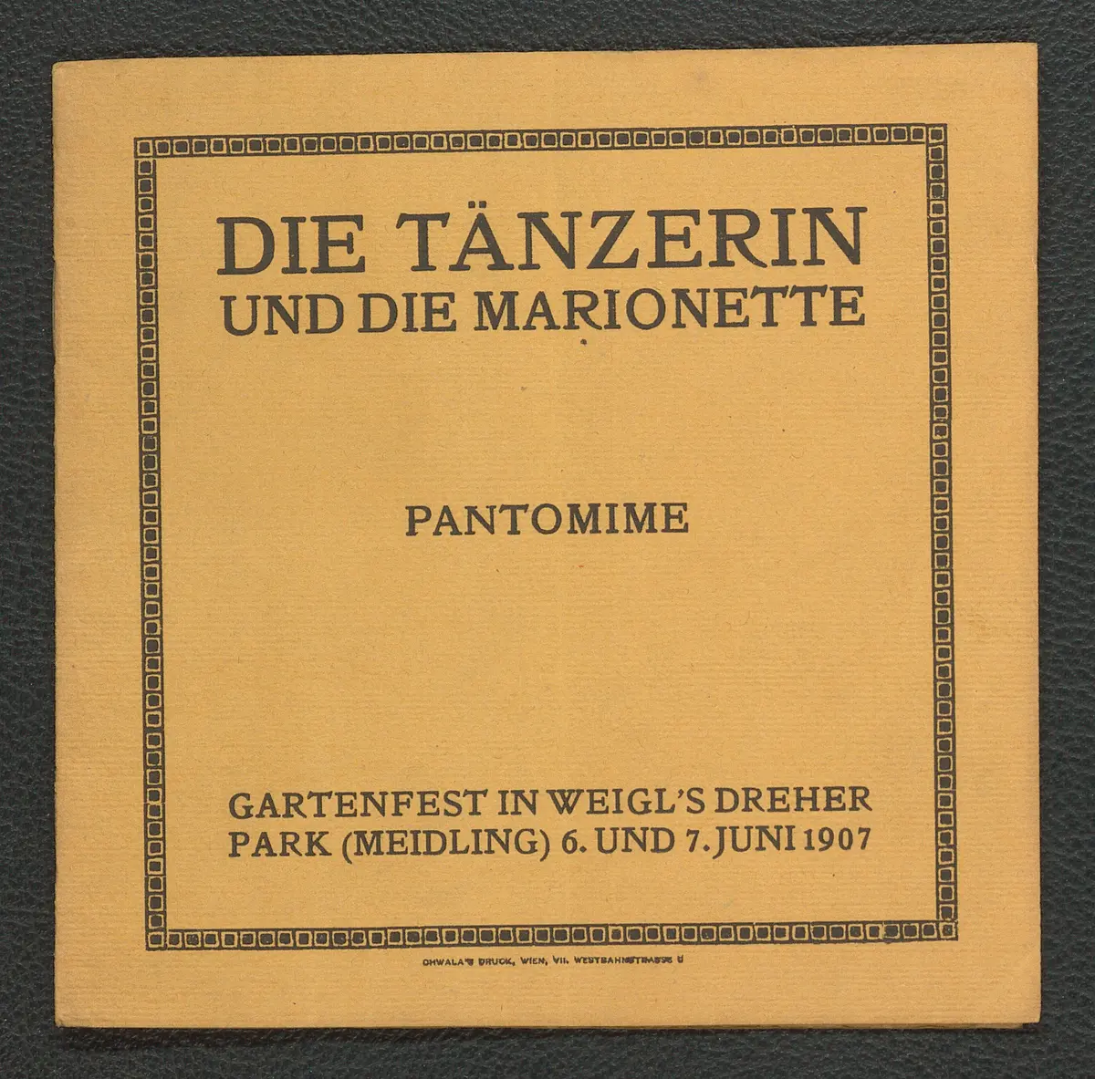 Die Tänzerin und die Marionette