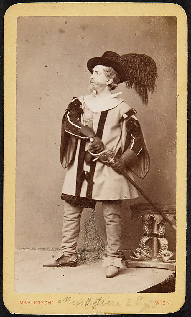 Carl Mayerhofer, Verweis auf Stücktitel: Die drei Musketiere