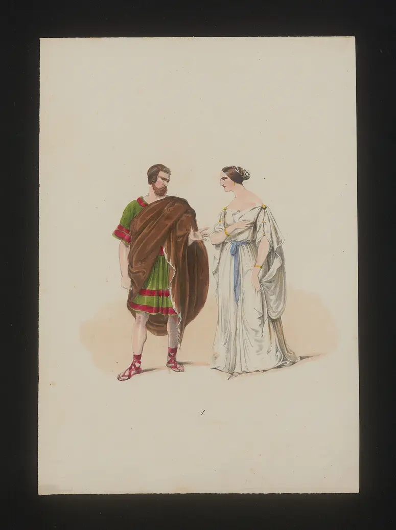 Lucretia, Titel in Vorlageform: Lucrezia, Titel der Serie: Neue Costume-Sammlung verschiedener Zeiten und Nationen