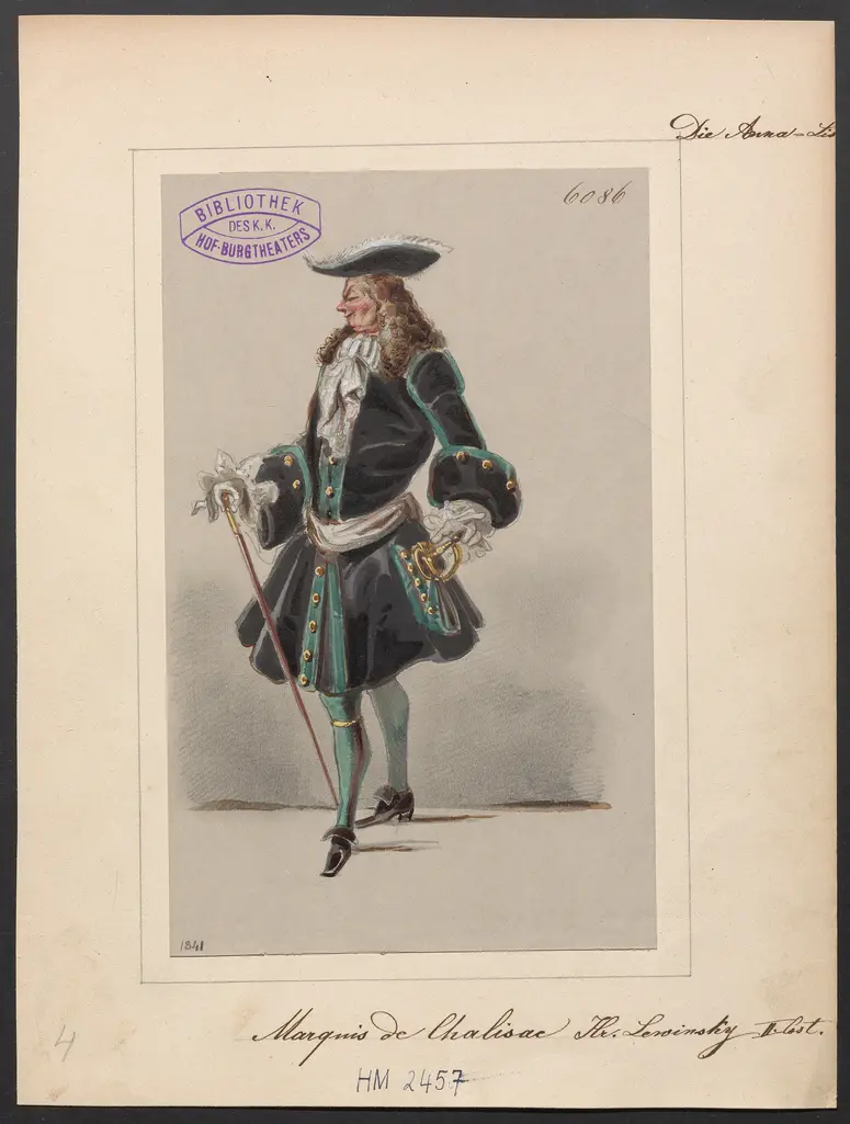 Die Anna-Lise, Titel der Serie: Figurinen des k.k. Hof-Burgtheaters