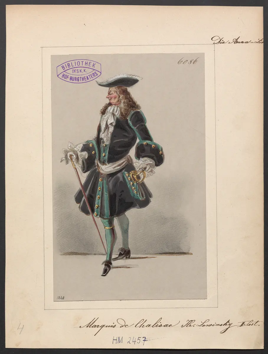 Die Anna-Lise, Titel der Serie: Figurinen des k.k. Hof-Burgtheaters