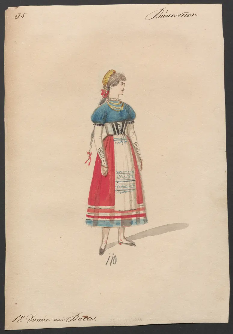 Der Freischütz, Titel der Serie: Figurinen des k.k. Hofoperntheaters