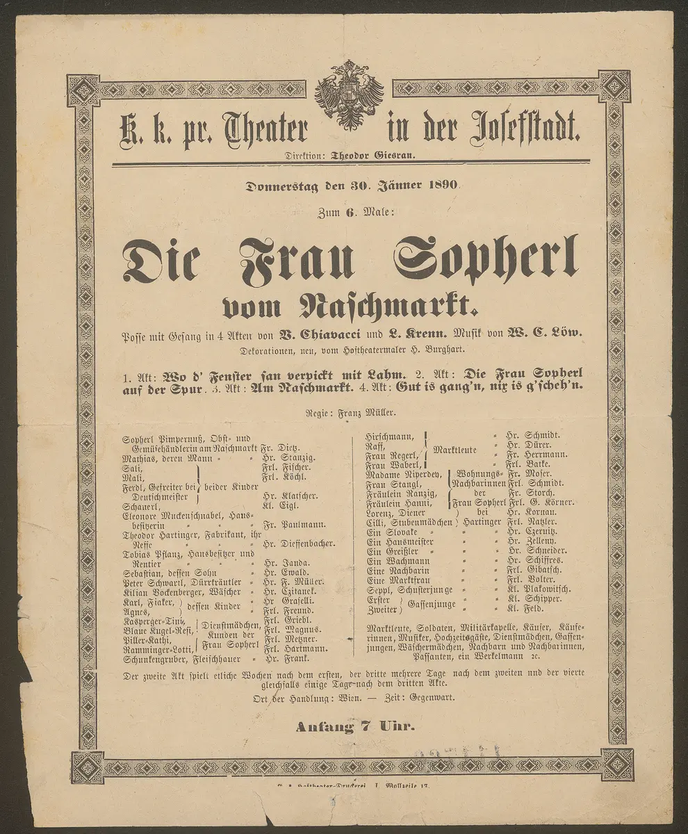 Die Frau Sopherl vom Naschmarkt