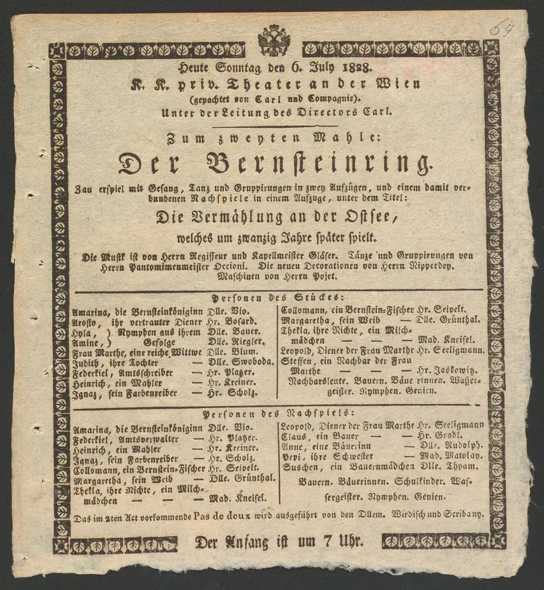 Der Bernsteinring, (oder) Die Vermählung an der Ostsee