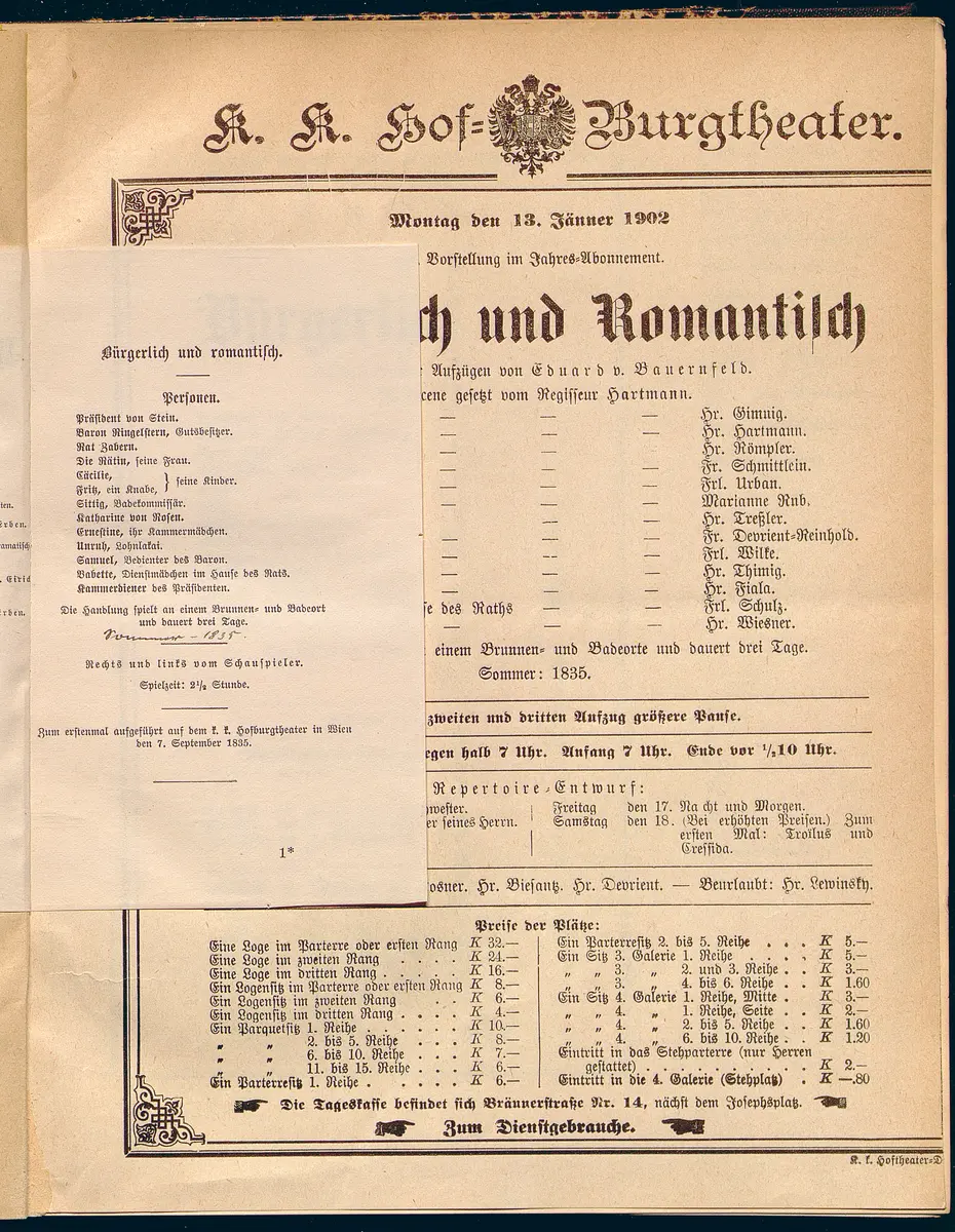 Bürgerlich und romantisch.