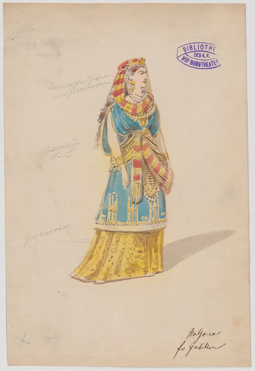 Nathan der Weise, Titel der Serie: Figurinen des k.k. Hof-Burgtheaters