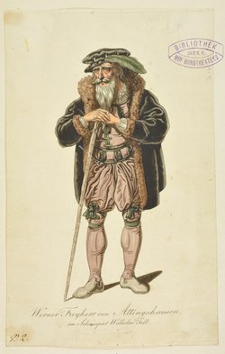 Wilhelm Tell, Titel der Serie: Figurinen des k.k. Hof-Burgtheaters