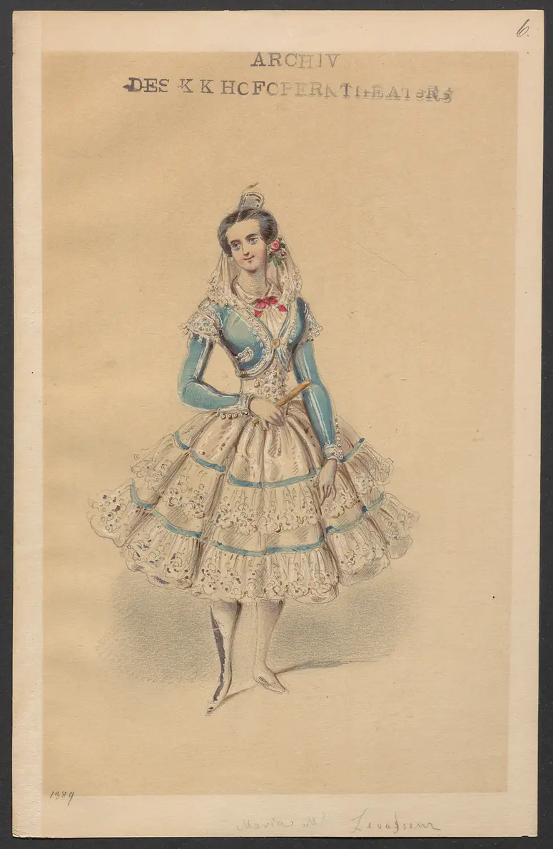 Der Toreador, Titel der Serie: Figurinen des k.k. Hofoperntheaters