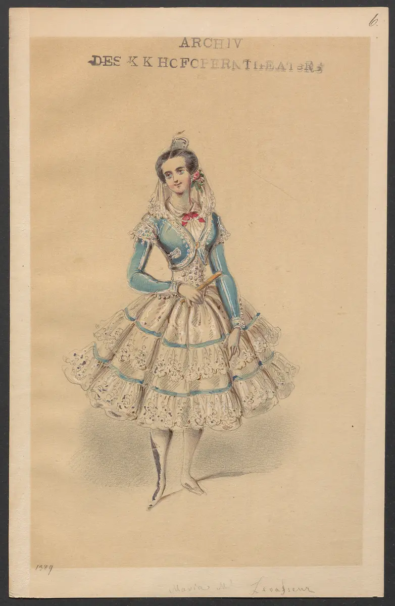 Der Toreador, Titel der Serie: Figurinen des k.k. Hofoperntheaters