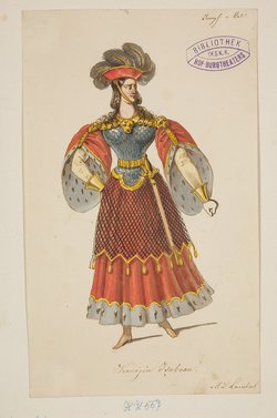 Die Jungfrau von Orleans, Titel der Serie: Figurinen des k.k. Hof-Burgtheaters