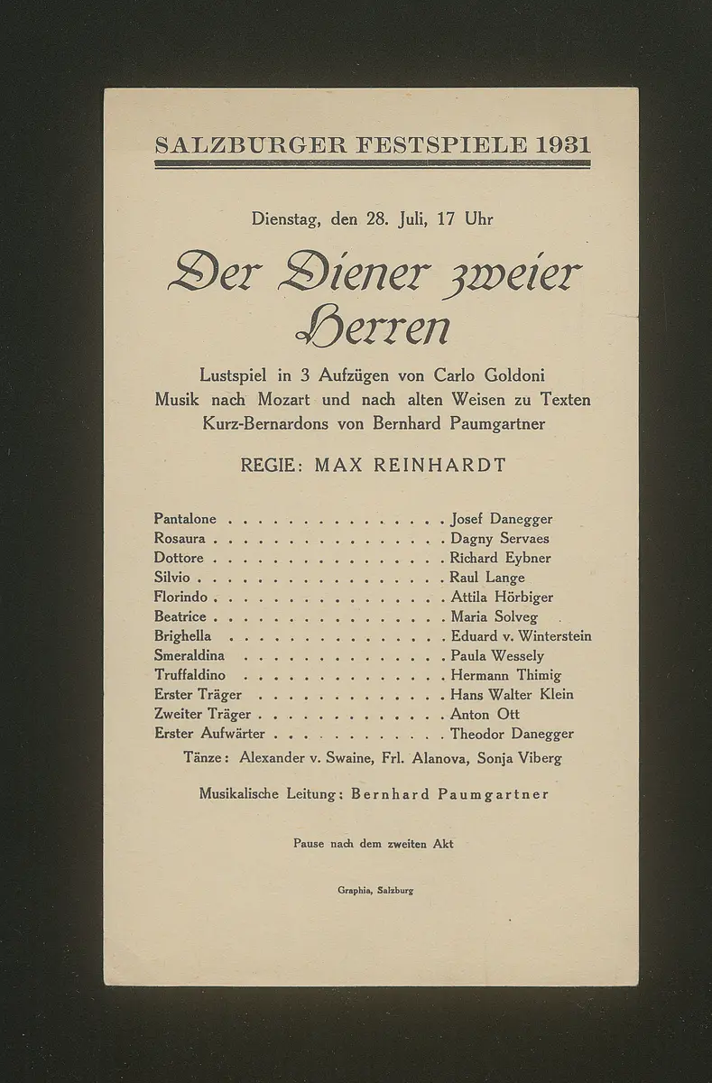 Der Diener zweier Herren
