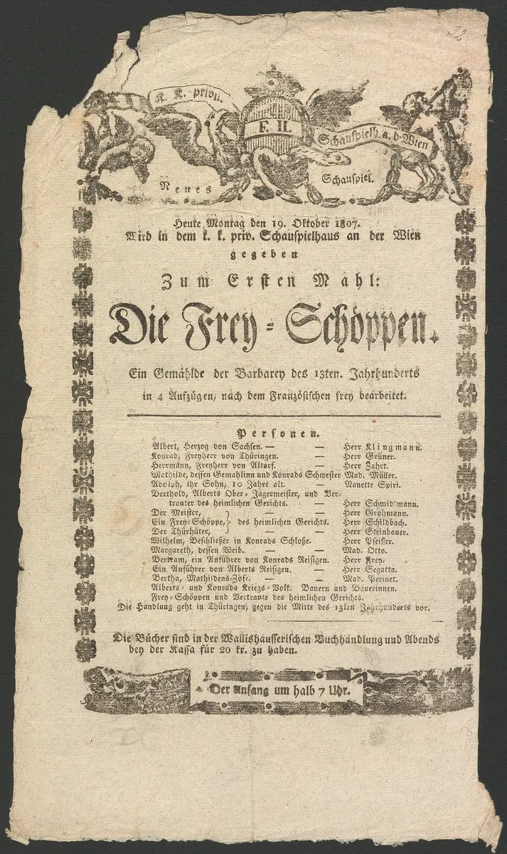 Die Frey-Schöppen, Alternativtitel: Die Freischöppen