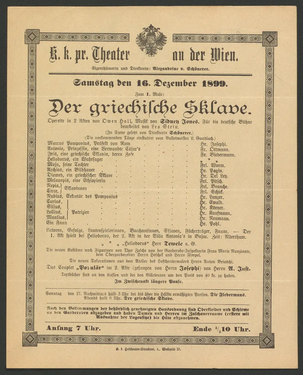 Der griechische Sklave, Originaltitel: A Greek Slave